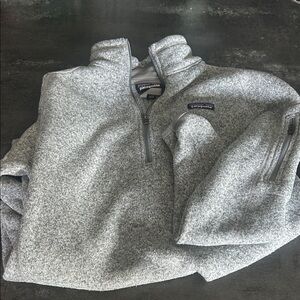 Patagonia Women’s  Heather Gray Zip-Up Sweater